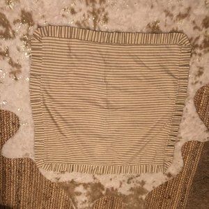 Brown Ticking Stripe Euro Shams